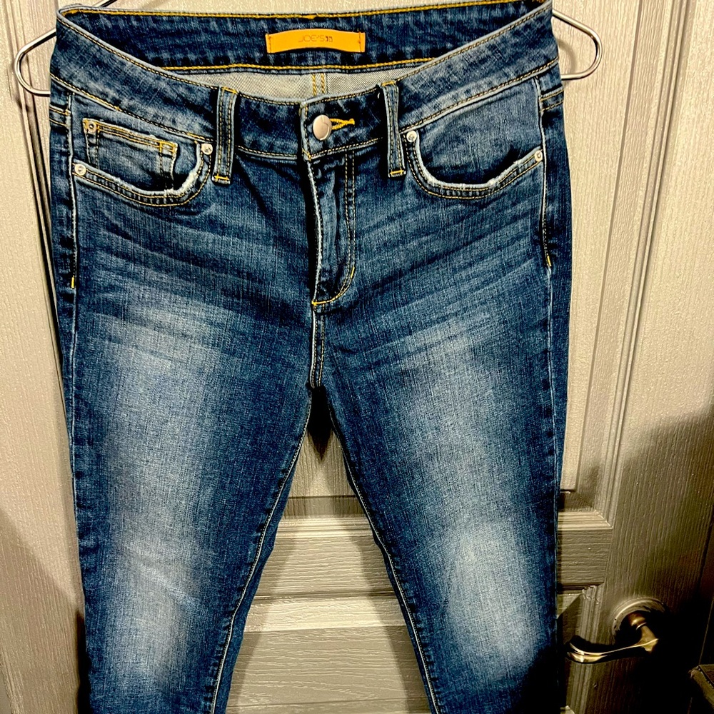 Joe’s Icon mid rise skinny with crystal split ankle